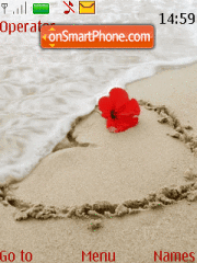 Capture d'écran Heart at Sand thème