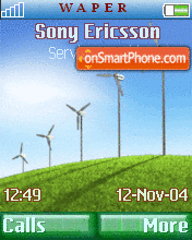 Animated Windmills theme screenshot