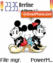 Скриншот темы Mickey Minnie 01
