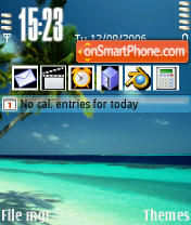 Beach theme screenshot