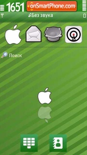 Скриншот темы Green Apple 02