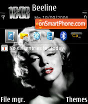 Marilyn Monroe default 3250 tema screenshot