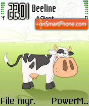 Cute Cow theme screenshot