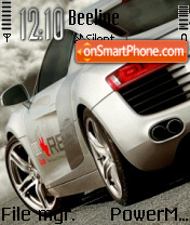 Audi R8 09 tema screenshot