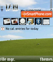 Скриншот темы Symbian Vista