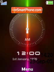 Скриншот темы Xperia Clock