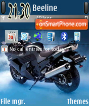 Super Bike theme screenshot