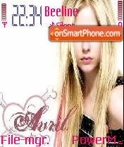 Capture d'écran Avril Lavigne 14 thème