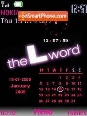 Скриншот темы Lword Calendar clock SWF