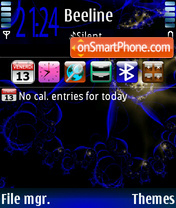 Bluerine tema screenshot