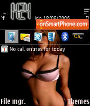 Hot Woman tema screenshot