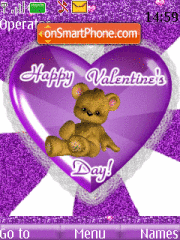 Скриншот темы Valentines day animated