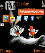 Capture d'écran Bugs Bunny RD thème