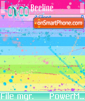 Capture d'écran Playingcolors thème