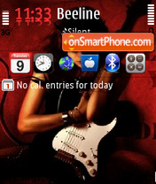 Guitar theme screenshot