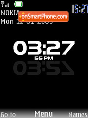 Super Digital Clock SWF tema screenshot