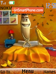 Capture d'écran Shy Banana Clock SWF thème