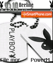 Playboy Black and White 01 theme screenshot