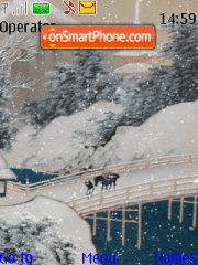 Capture d'écran Animated Snow thème