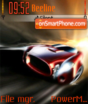 Fire Car 01 tema screenshot