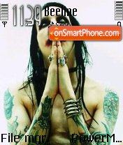 Marylin Manson theme screenshot