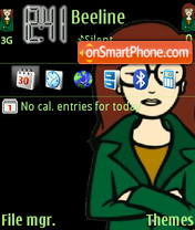 Capture d'écran Daria thème
