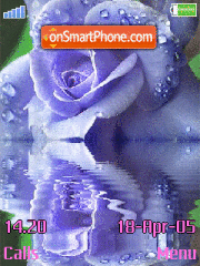 Flower near Water Theme-Screenshot