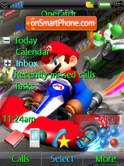 Mario Wii tema screenshot