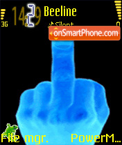 Скриншот темы Animated Finger