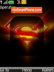 Animated Superman tema screenshot