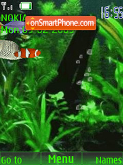 Capture d'écran SWF fish thème
