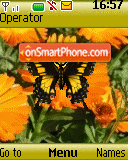 Скриншот темы Animated Butterfly