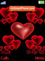 Animated Hearts es el tema de pantalla