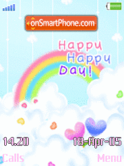 Happy Day tema screenshot
