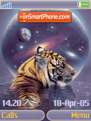 Tiger Animated es el tema de pantalla