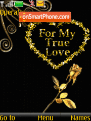 Gold Heart animated theme screenshot