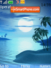 Night Island tema screenshot
