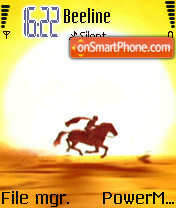 Скриншот темы Horse Rider