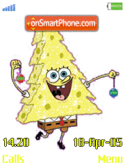 Скриншот темы Funny Sponge Bob