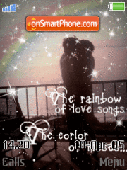 Kiss in Rainbow theme screenshot