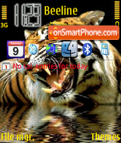 Capture d'écran Tiger thème