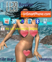 Sexy in Water theme screenshot