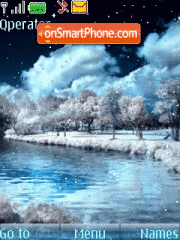 Animated Blue Nature theme screenshot