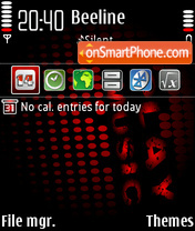 Capture d'écran Play Music Red thème