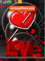 Capture d'écran Love Animated thème