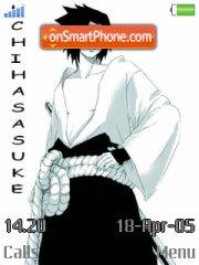Capture d'écran Uchiha Sasuke thème