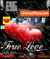 Animated Love Rain theme screenshot