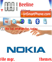 Nokia Connecting People 01 es el tema de pantalla