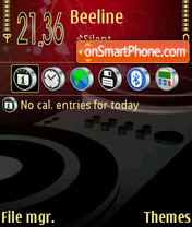 Red Music 01 es el tema de pantalla