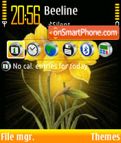 Yellow Flowers 01 tema screenshot